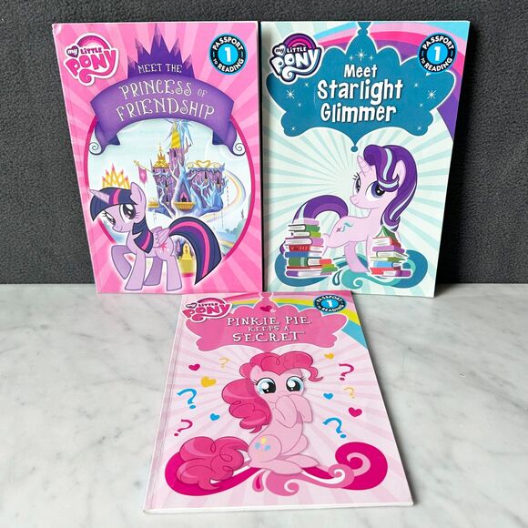 My Little Pony Lot of 5 Ponies & 3 Books Passport To Reading/Reading Together - Picture 9 of 11
